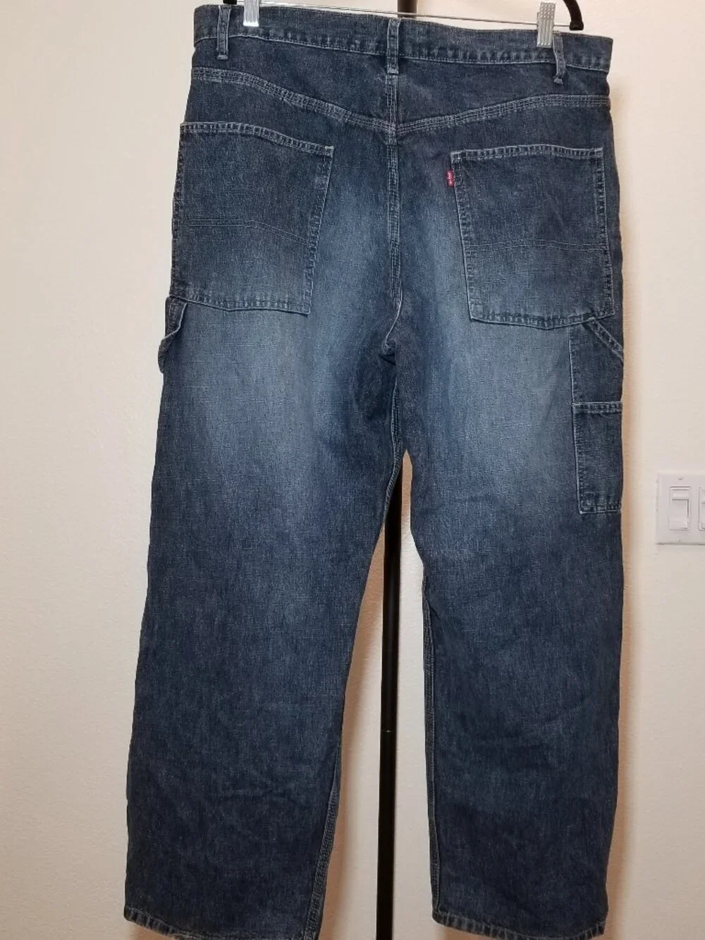 Vintage Levi's Mens 36x30 Carpenter Jeans Blue Baggy Skater Y2K Streetwear Retro